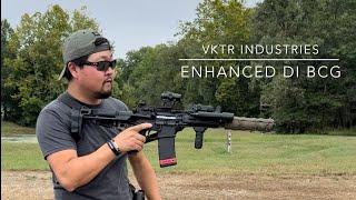 VKTR Industries Enhanced DI BCG in Daniel Defense PDW 300 Blackout Suppressed