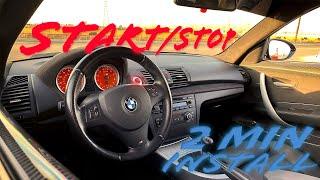 BMW Red Start Stop Button Install (All E-Chassis BMW) E82 - DIY