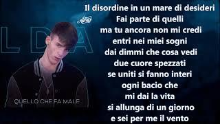 LDA Quello che fa male - Lyrics