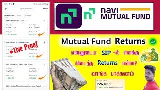 Navi Mutual Fund Investment Returns Full review live proof in Tamil@Tech and Technics