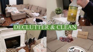 DECLUTTER AND CLEAN WITH ME | Living Room Speed Cleaning | Extreme Cleaning Motivation 2018