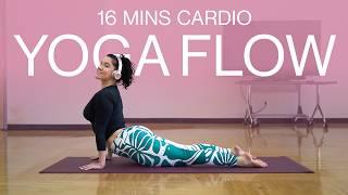 16-Minute Cardio Yoga Flow | Boost Energy & Burn Calories