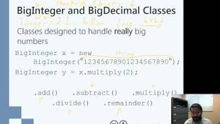 The BigInteger and BigDecimal Java Classes