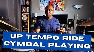 Jazz Drummer Q-Tip of the Week: Improve Your Up Tempo Ride Cymbal Playing!!