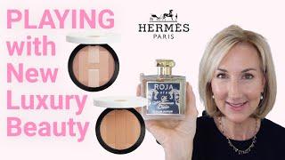 PLAYING WITH NEW LUXURY BEAUTY| Hermes Plein Air H Trio  | Dr. Loretta SPF, ROJA, and more!