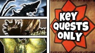I Beat ALL Of MH4U Doing Only Key Quests!