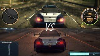 Need For Speed : Most Wanted 2005 & 2012 BMW M3 GTR Sound Comparison , Speed Comparison