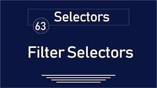 63 - ( jQuery Tutorial ) Selectors : Filter Selectors ( first , last , even , odd )