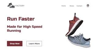 Shoes Store Website UI Design - using Figma