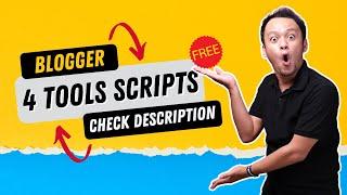 4 Tools Script for Blogger Website | Create Tools Website Free | Ai Tech 97 - Giveaway