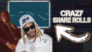 How To Make HARD Beats For FUTURE (Crazy Snare Rolls!) | FLSTUDIO 20