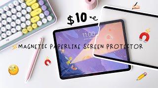  magnetic paperlike screen protector for iPad : cheap paperlike alternative, removable + review 