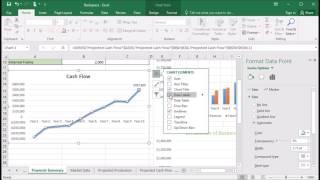 424   How to add data label to line chart in Excel 2016