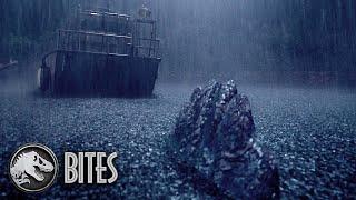 The Spinosaurus Takes a Swim | Jurassic World Bites #shorts