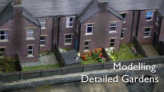 55. Model Railway Layout update - Making Detailed Gardens