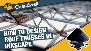 How to use Inkscape to design a station canopy roof truss for your model railway layout