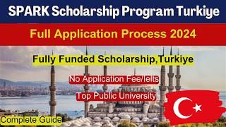  SPARK Scholarship Program 2024 in Turkiye for International Students | Study in Turkey 