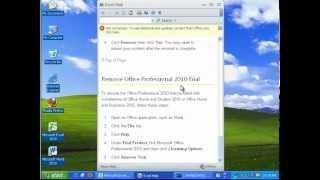 How to Uninstall Microsoft Office Home and Student 2010