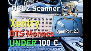 Best O.B.D Scanner For Mercedes Benz Under 100€ - Xentry - DTS Monaco -  Vediamo (OpenPort2.0)