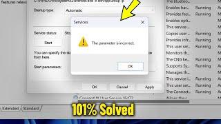 The parameter is incorrect During Change bluetooth user support service in Windows 11/10/8/7 - Fix 