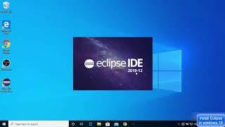 How to Install Eclipse IDE for Java on Windows 10 | Install Eclipse IDE 2019-12 on Windows10