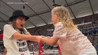 Chapel Hill girl gets on stage, receives Taylor Swift's hat during Eras Tour stop in Germany