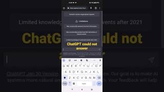 ChatGPT could not answer - Part 99 #chatgpt