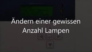 Ändern einer gewissen Anzahl Lampen - Anleitung video VGE Pro Kontrollmonitor Plus