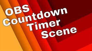 Create a countdown timer Scene in OBS