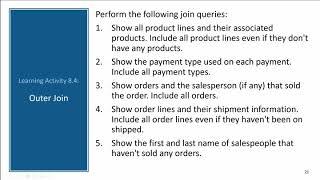 Advanced SQL: Joins (OUTER JOIN)