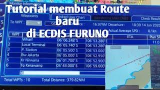 Cara membuat Route baru di ECDIS Furuno