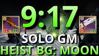 SOLO Heist Battleground: Moon GM in 9 Mins! (9:17 Plat)