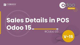 Sales Details in  Odoo 15 PoS | Odoo 15 Point of Sale | Odoo 15 Enterprise Edition