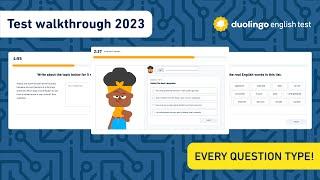 Duolingo English Test Walkthrough 2023: Test overview with all question types