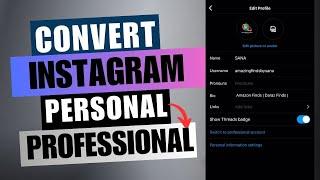 How To Convert Instagram Personal Account To Professional Account | Personal To Creator | 2024