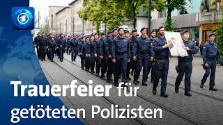 Nach Messerangriff: Trauerfeier für getöteten Polizisten in Mannheim