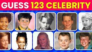 Guess the Celebrity by the Childhood Photo | 123 Celebrity Quiz