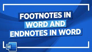 Microsoft Word Tutorial: Footnotes in Word and Endnotes in Word