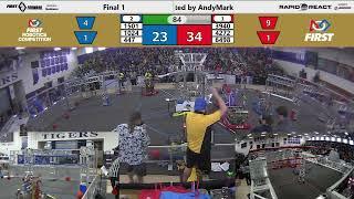 FIRST Indiana Robotics   2022 Kokomo District Event   Finals Match 1