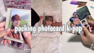 asmr packing photocard k-pop | tiktok compilation