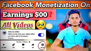 Facebook Earning Not Showing $0.00 | Facebook Zero Earning Problem | Facebook All Video Erning $00