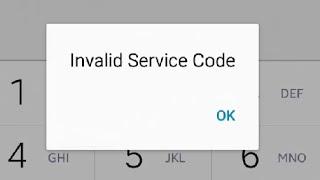 USSD Code running 'Invalid Service Code' error in Android