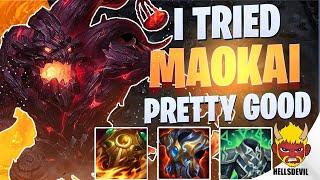 WILD RIFT | I Tried Maokai And He Is Pretty Good! | Challenger Maokai Gameplay | Guide & Build