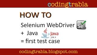 How to create first test case in Selenium Webdriver with Java byNP