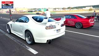 JDM Cars Drag Racing! - 1500HP Skyline GTR, 3-Rotor Turbo RX7, 1100HP Lancer Evo, Supra,...