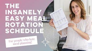 Easy Meal Planning Schedule | You Only Have to Set This Up ONCE!