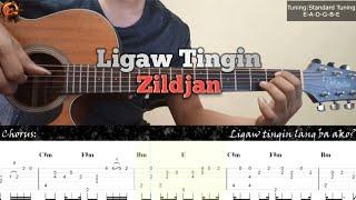 Ligaw Tingin - Zildjan | Guitar Fingerstyle Tabs + Guitar Chords + Lyrics