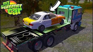 RECOVERING A BROKEN MERCEDES W210 E420 - CRASHED SCRAP CAR | My Summer Car