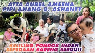 AMEENA GIRANG BELAJAR SEPEDA. ADA ATTA AUREL PIPI ANANG THE HERMANSYAH