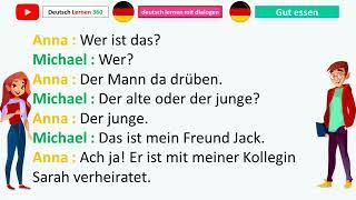 deutsch lernen mit dialogen A1 || German Conversation for Beginners | German Phrases To Know